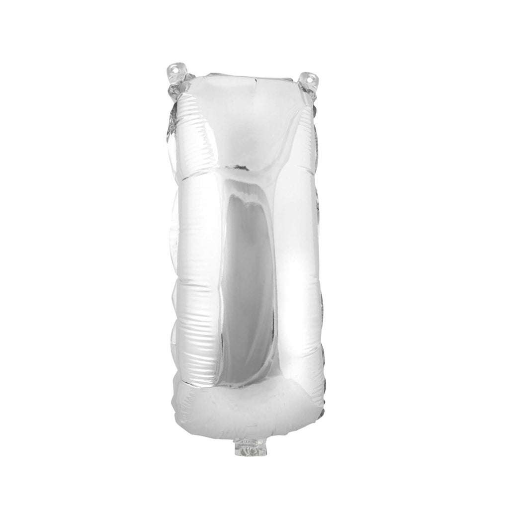 Mylar Balloon Letter I - Silver 34"