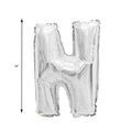 Mylar Balloon Letter N - Silver 34"