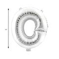 Mylar Balloon Letter O - Silver 34"