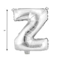 Mylar Balloon Letter Z - Silver 34"