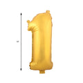 Mylar Balloon Number 1 - Gold 34"