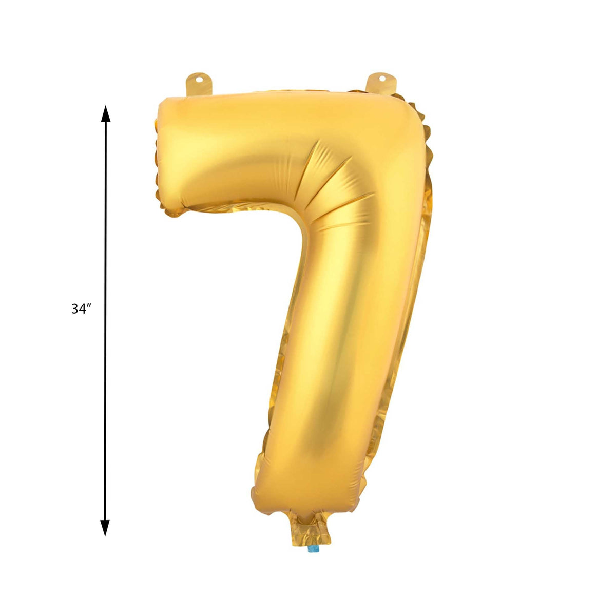 Mylar Balloon Number 7 - Gold 34"