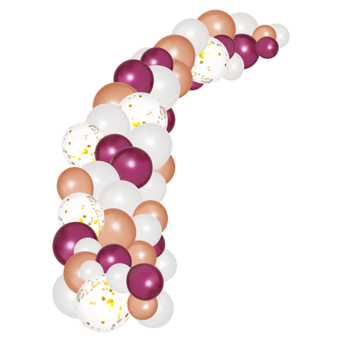 DIY Confetti Balloon Garland - 16 ft Burgundy