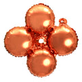12" Quad Mylar Balloon 50pc/pack - Orange