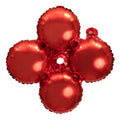 12" Quad Mylar Balloon 50pc/pack - Red
