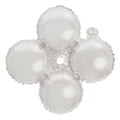 12" Quad Mylar Balloon 50pc/pack - White