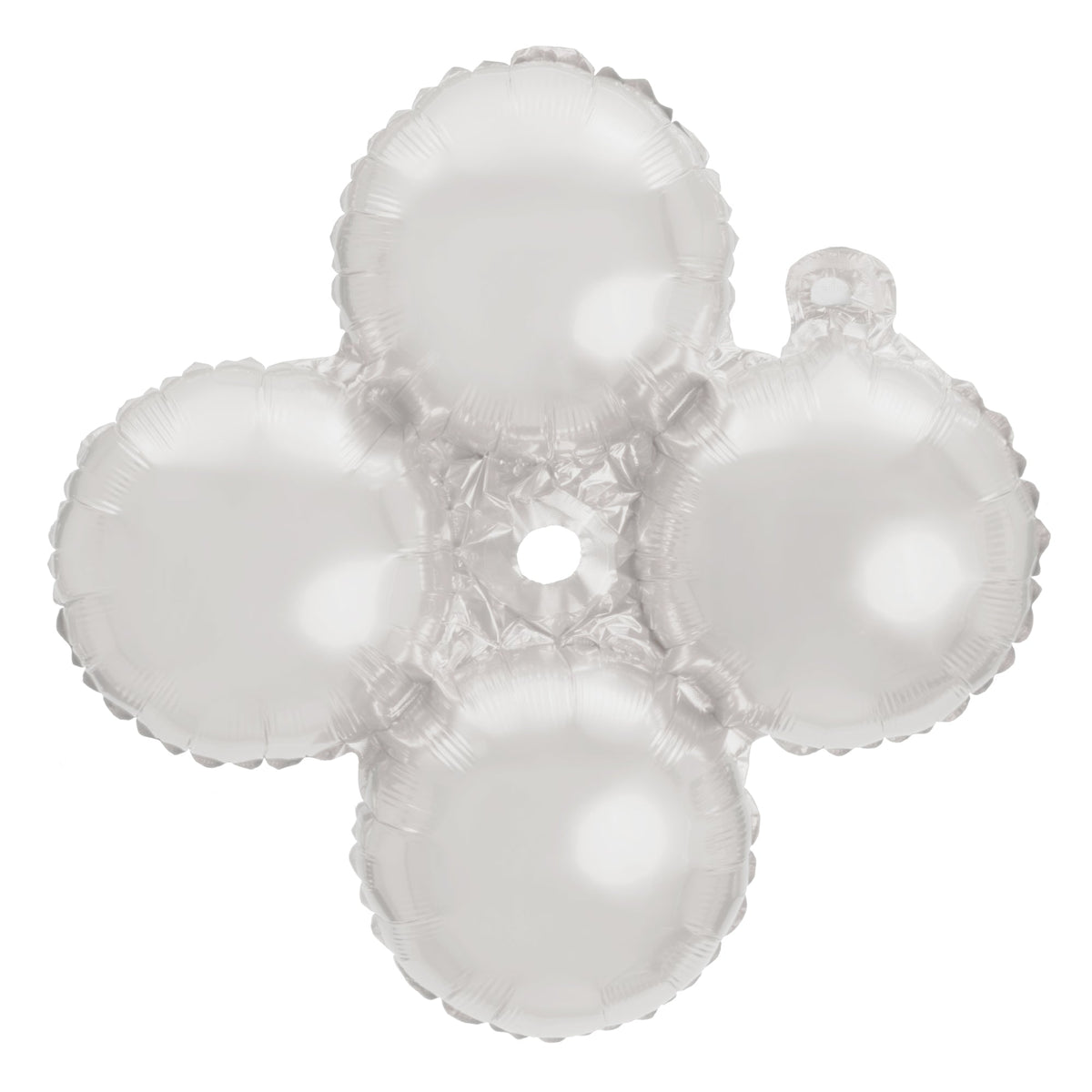 12" Quad Mylar Balloon 50pc/pack - White