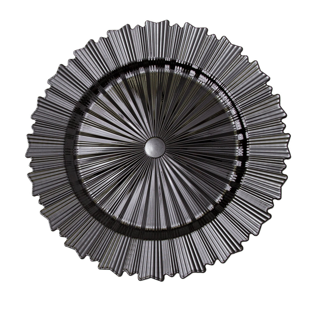 Modern Plastic Charger Plate 13" - Black