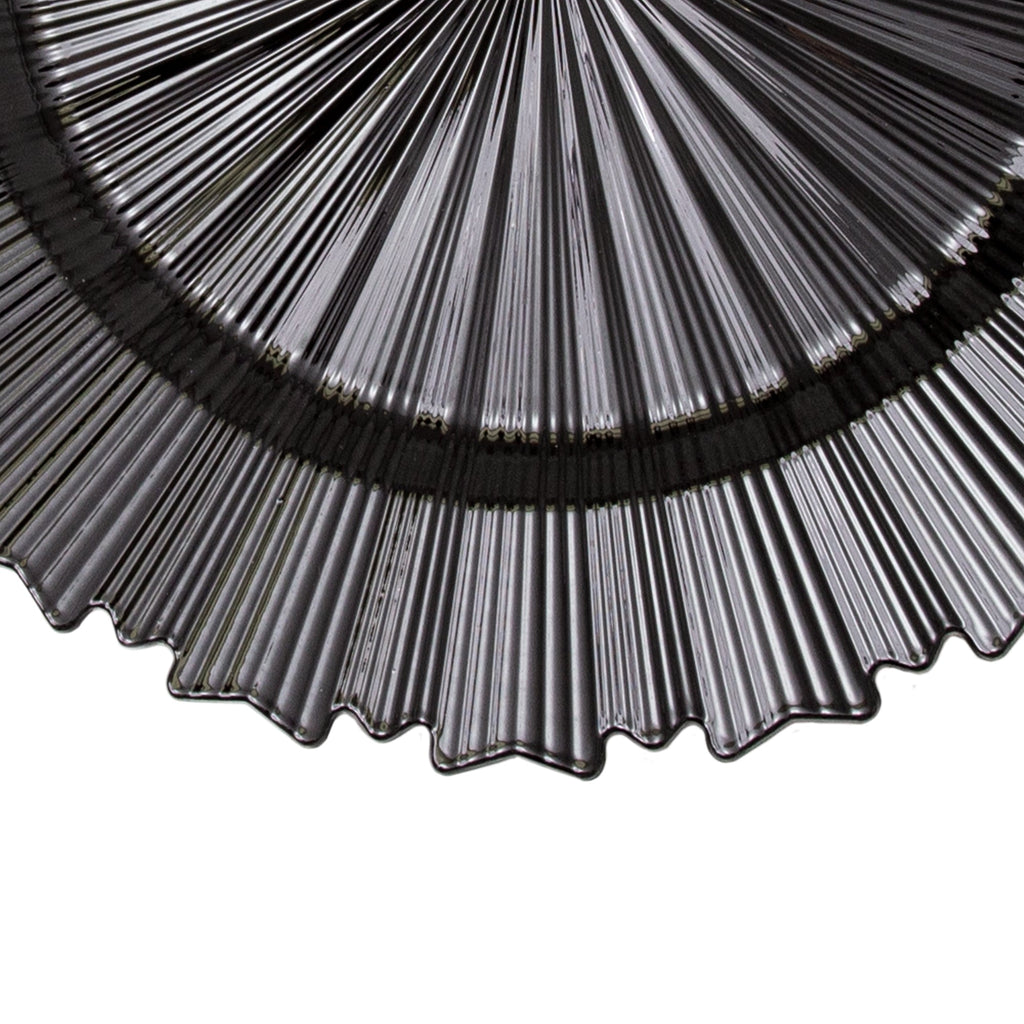 Modern Plastic Charger Plate 13" - Black