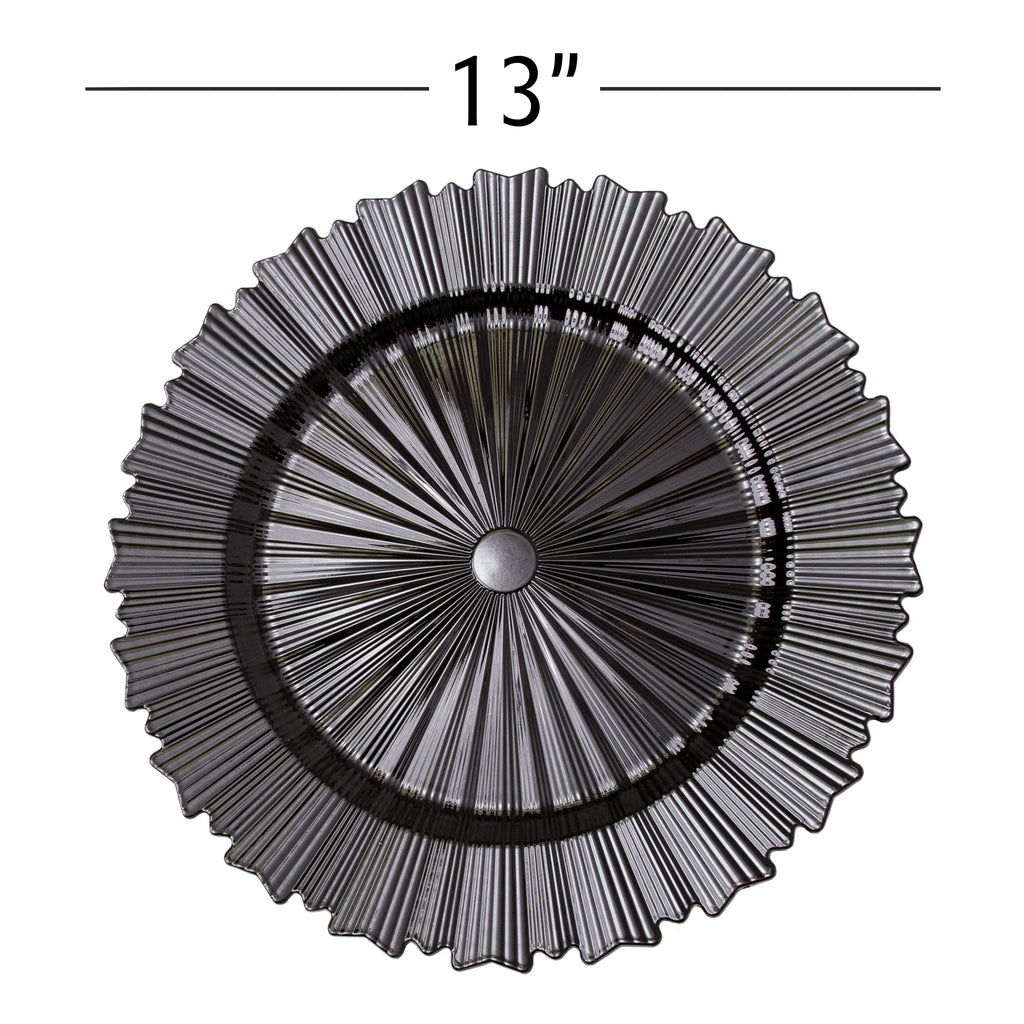 Modern Plastic Charger Plate 13" - Black
