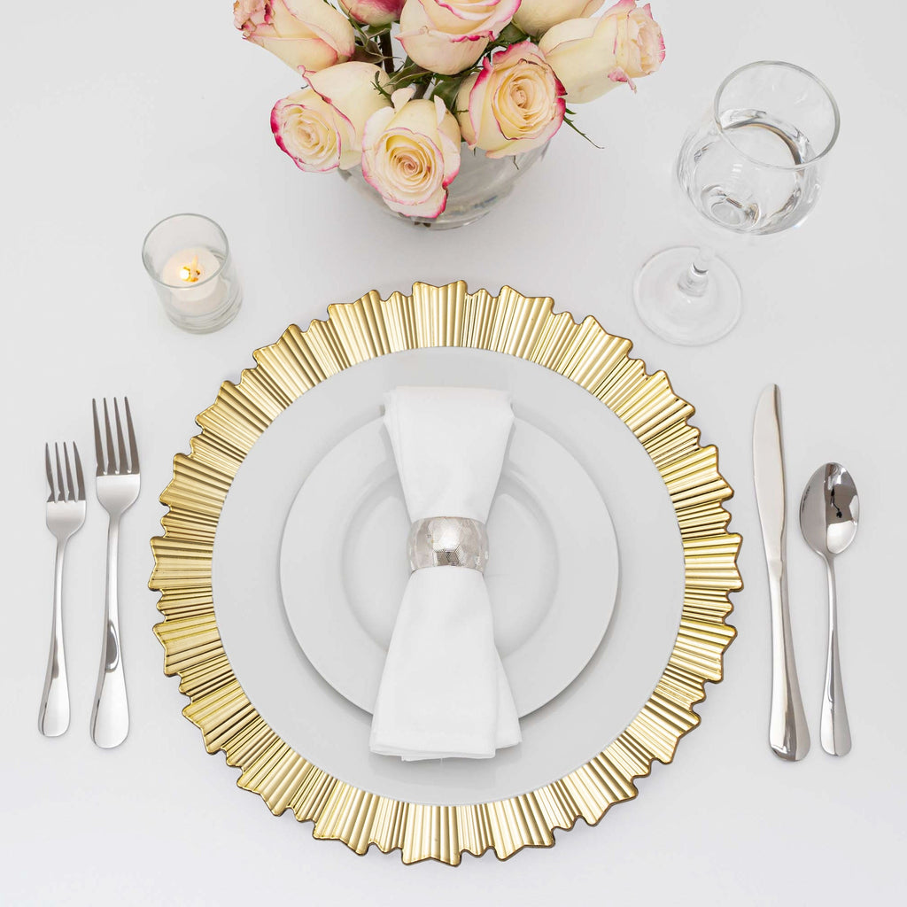 Modern Plastic Charger Plate 13" - Gold