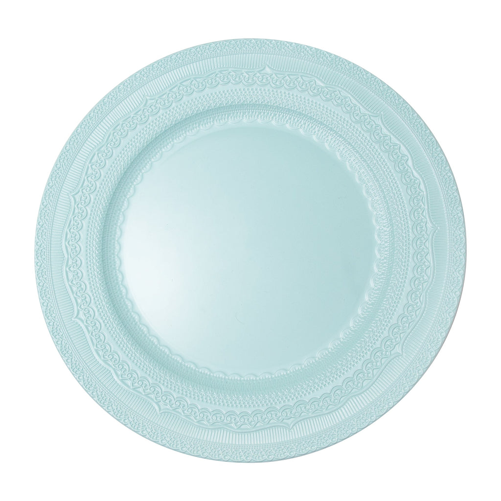 Eyelet Plastic Charger Plate 13" - Blue