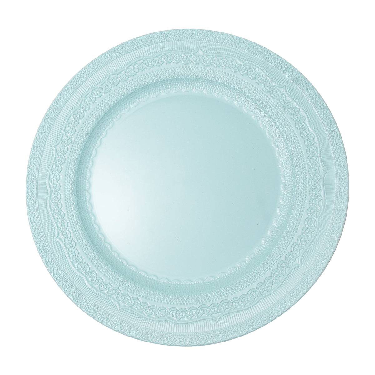 Eyelet Plastic Charger Plate 13" - Blue