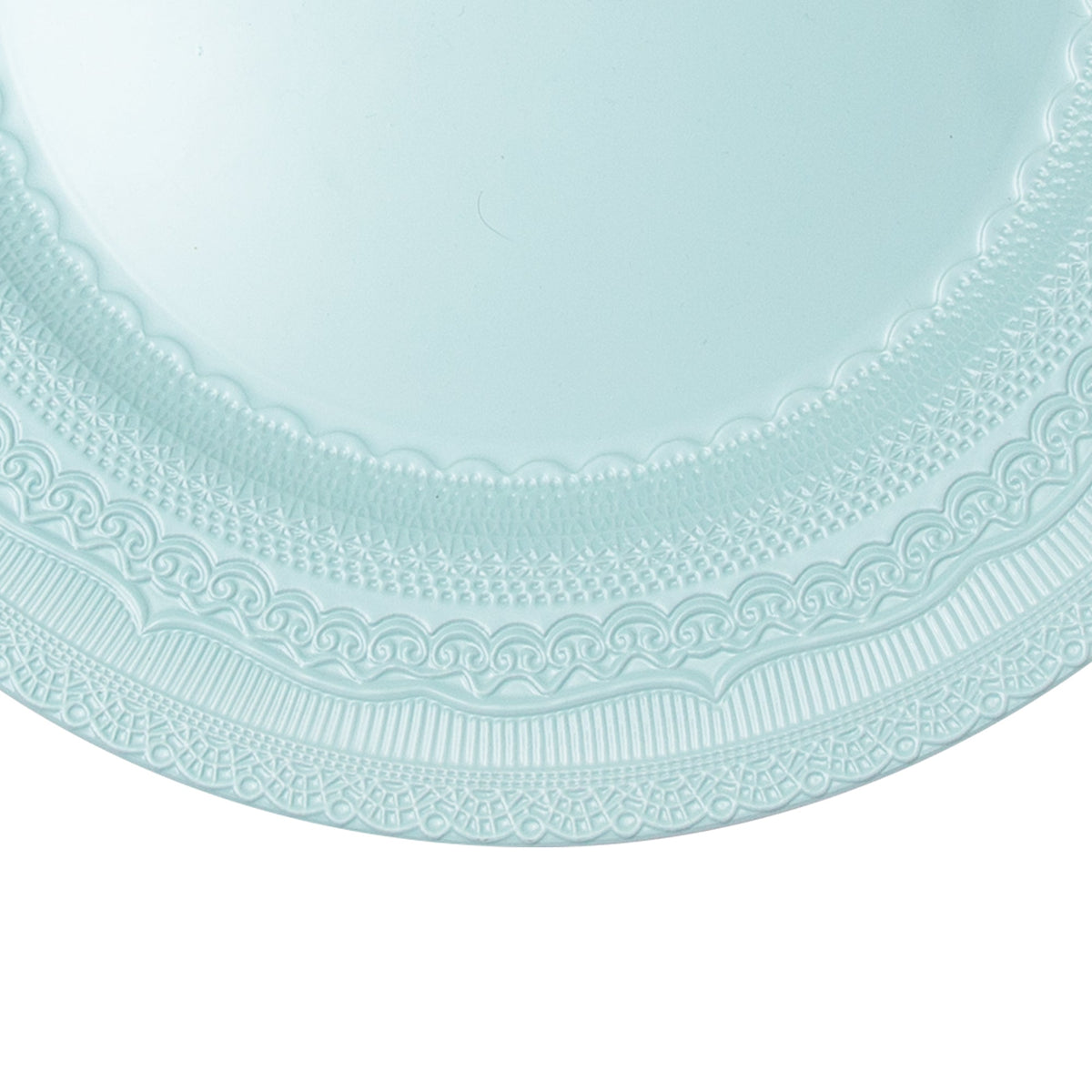 Eyelet Plastic Charger Plate 13" - Blue