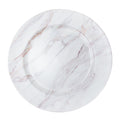 Marble Look Plastic Charger Plate 13"