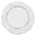 Antique Look Plastic Charger Plate 13" - White