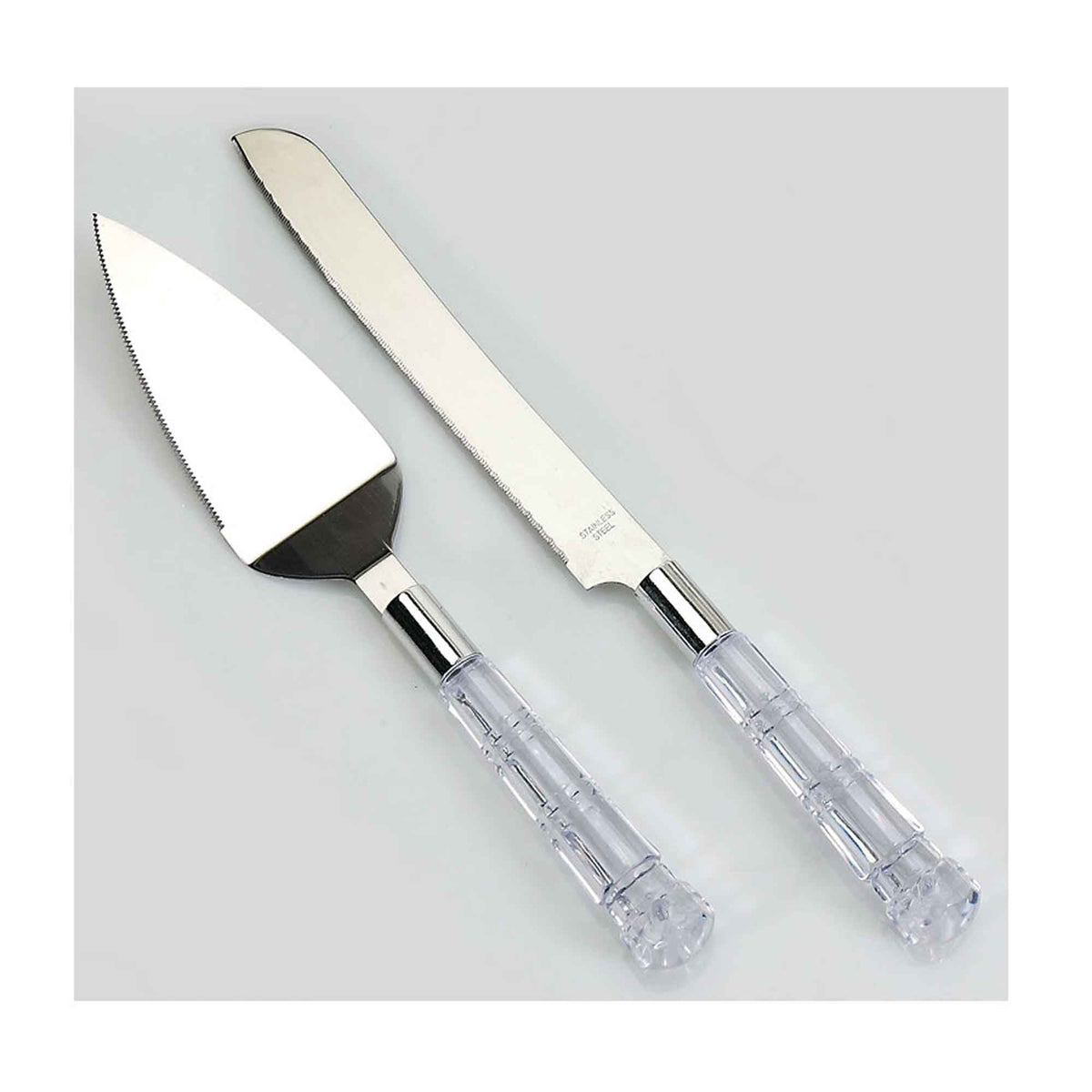 Cake Cutting Set - Silver