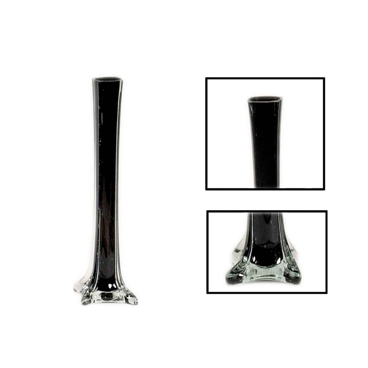 Eiffel Tower Vase 12" Tall - Black