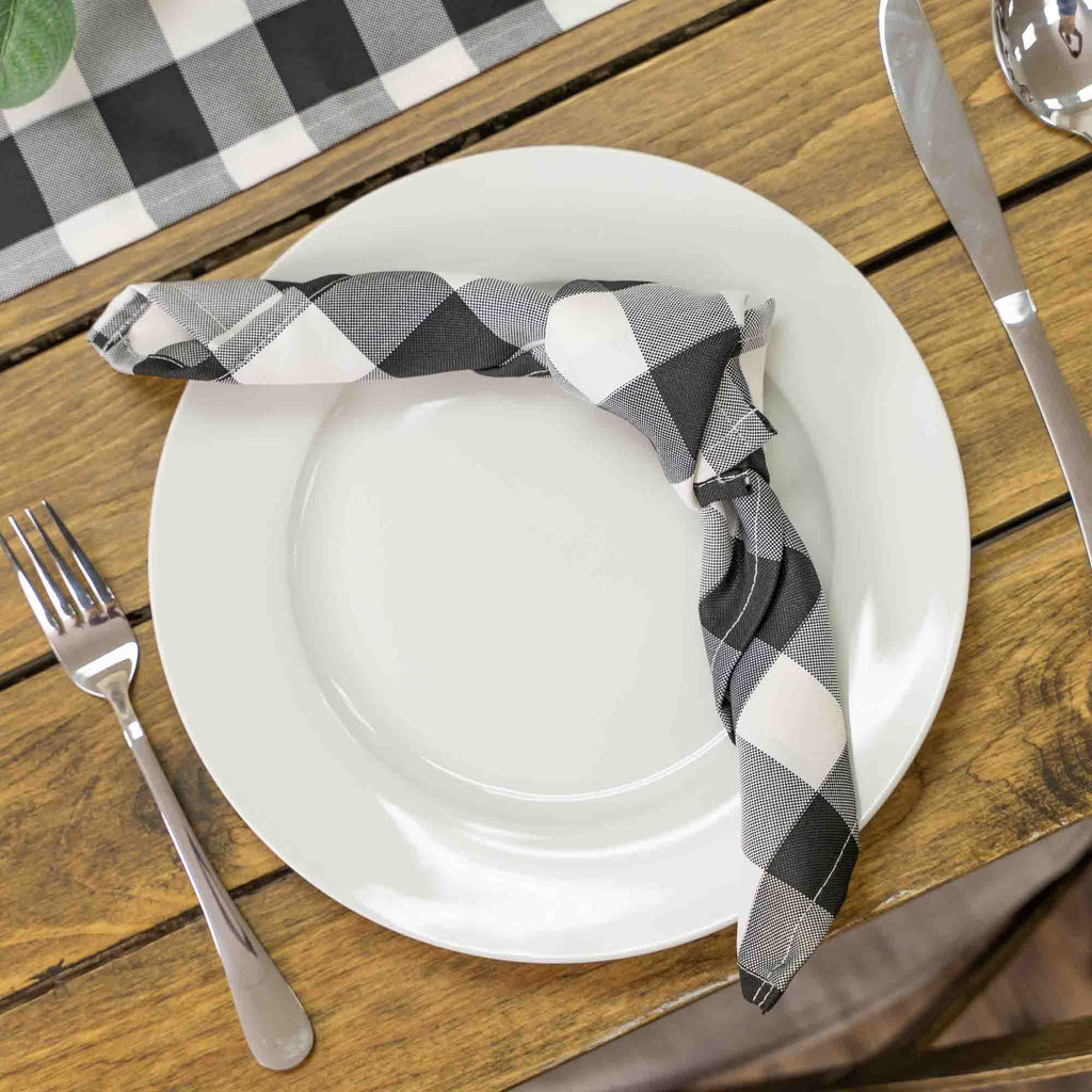 Buffalo Plaid Checkered Napkins Set of 6