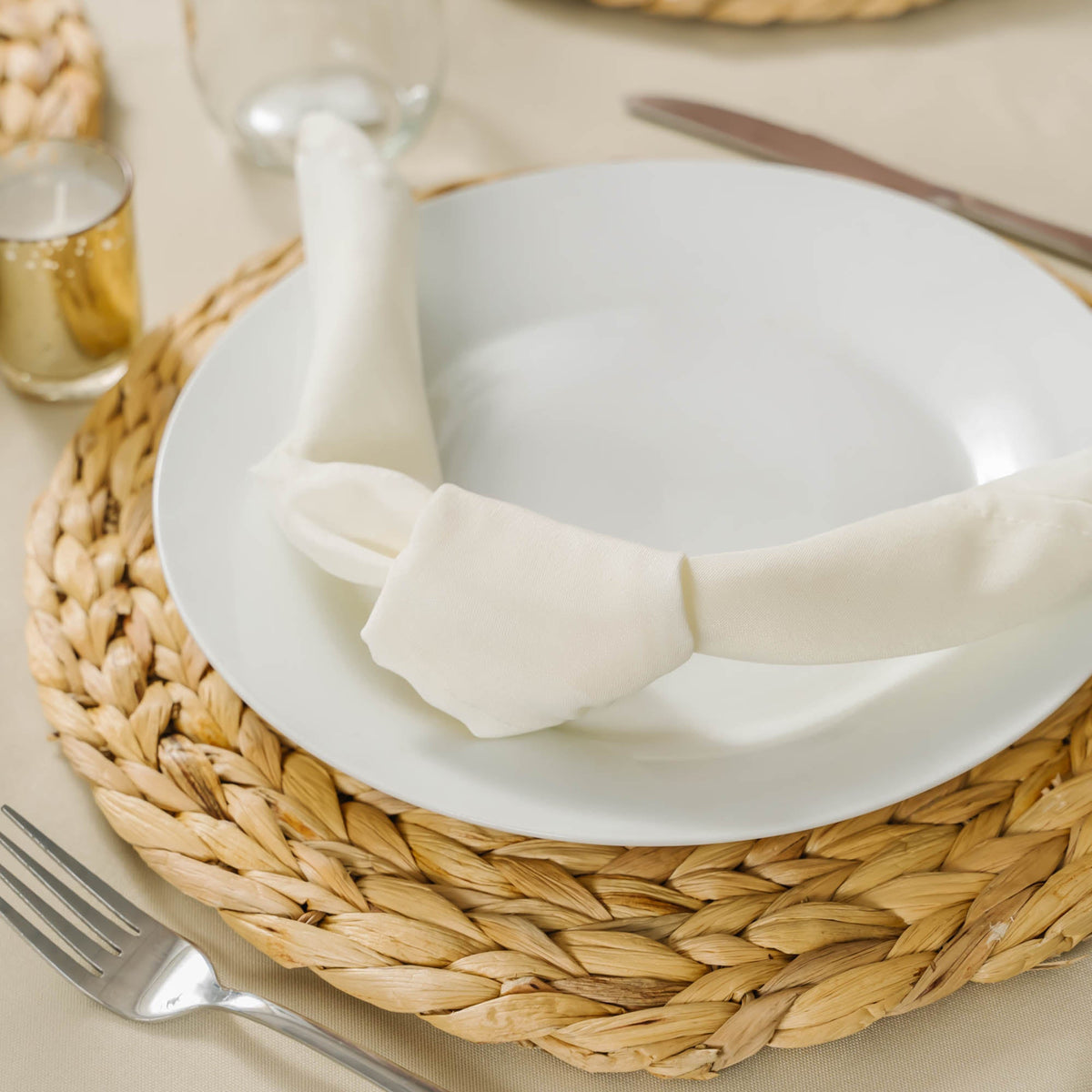 Polyester Napkins - Set of 6 - Black